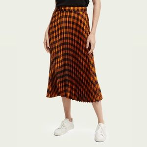 Scotch & Soda Pleated Midi Skirt